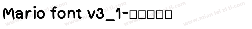 Mario font v3_1字体转换